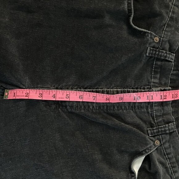 Vintage Levi's Black Corduroy Pants Womens 34 Neutral Made Canada - Picture 8 of 8